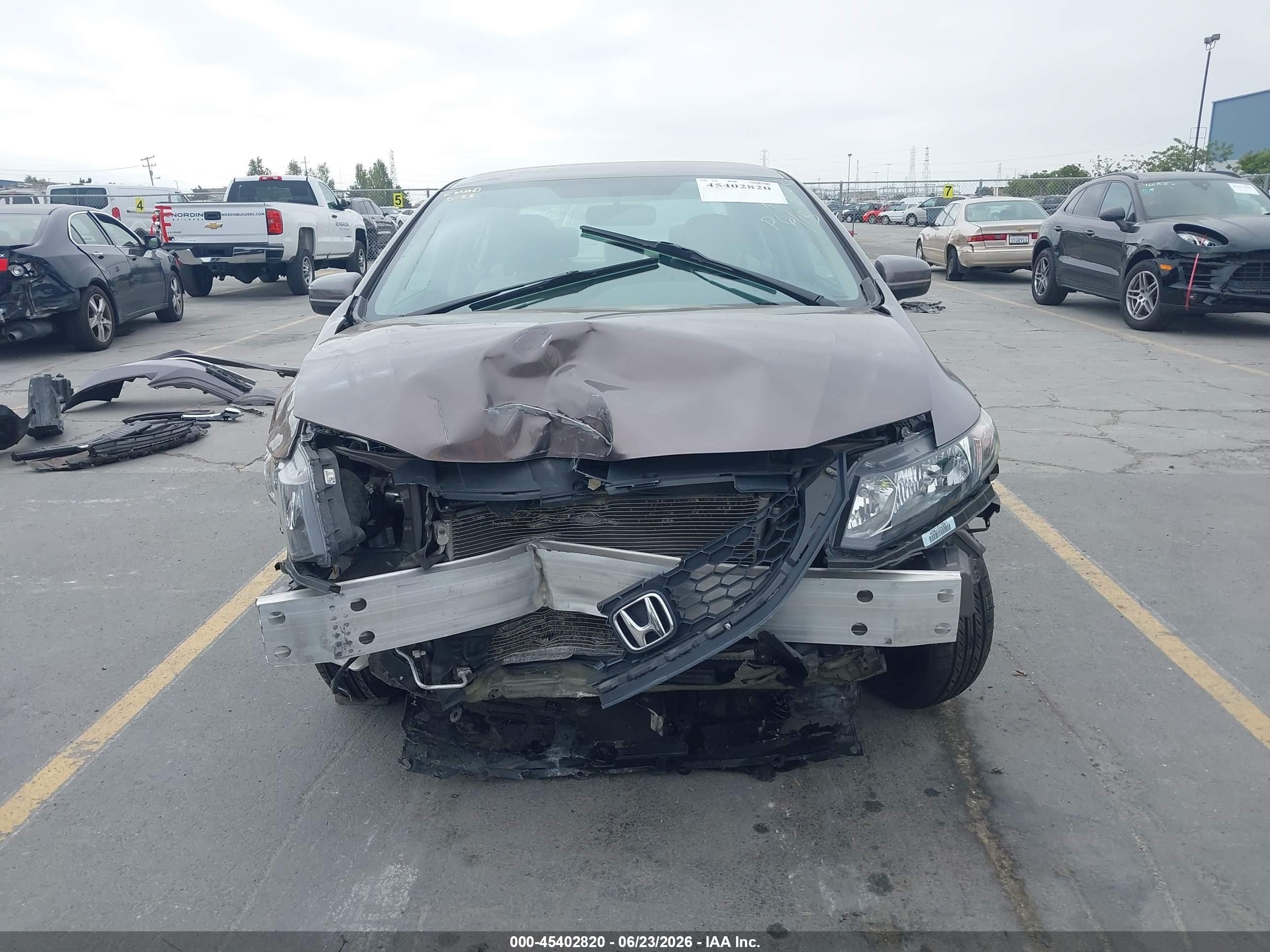 2015 Honda Civic Lx Dark Brown vin: 19XFB2F50FE267321