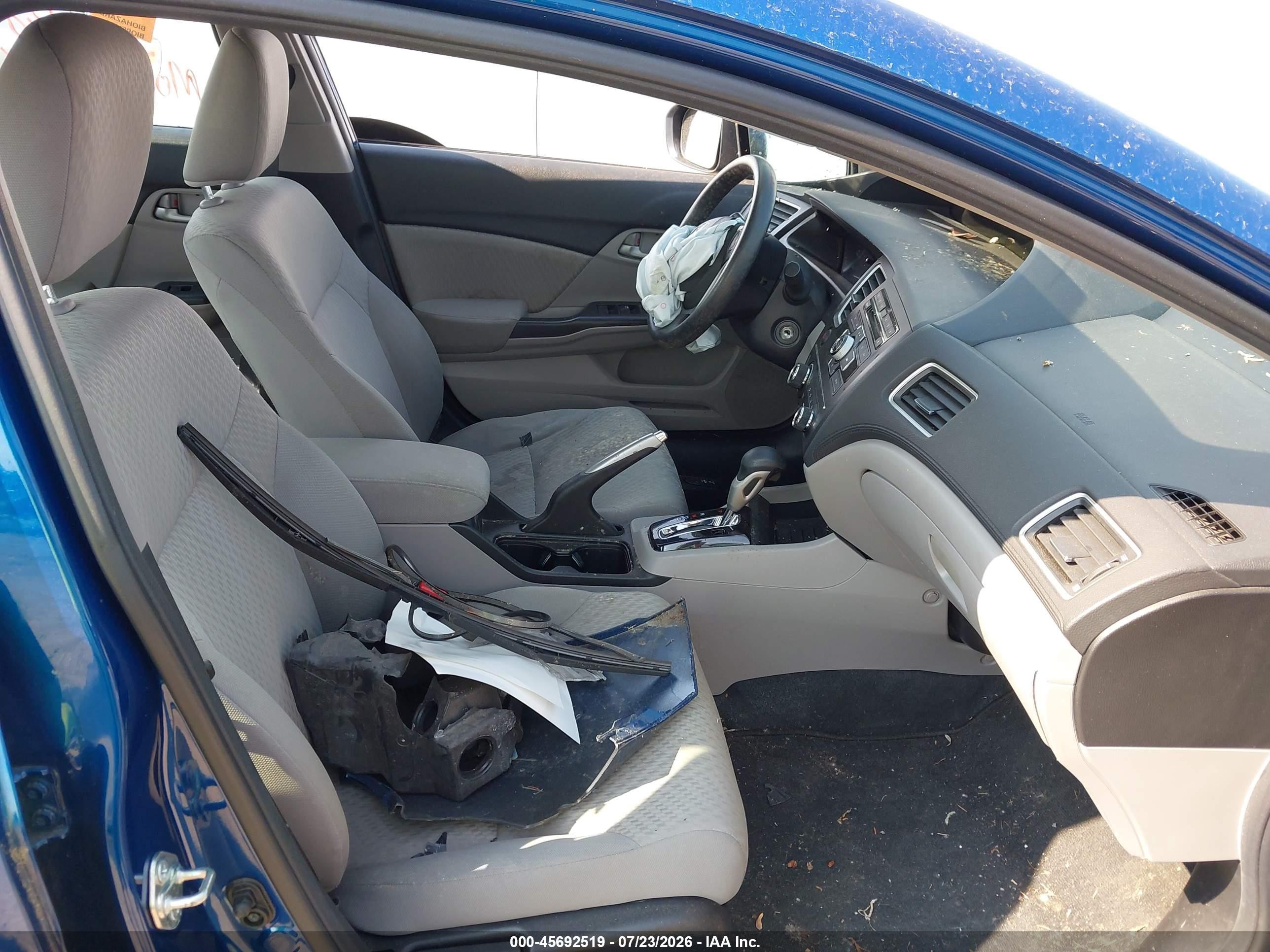 2015 Honda Civic Lx Синий vin: 19XFB2F50FE268517