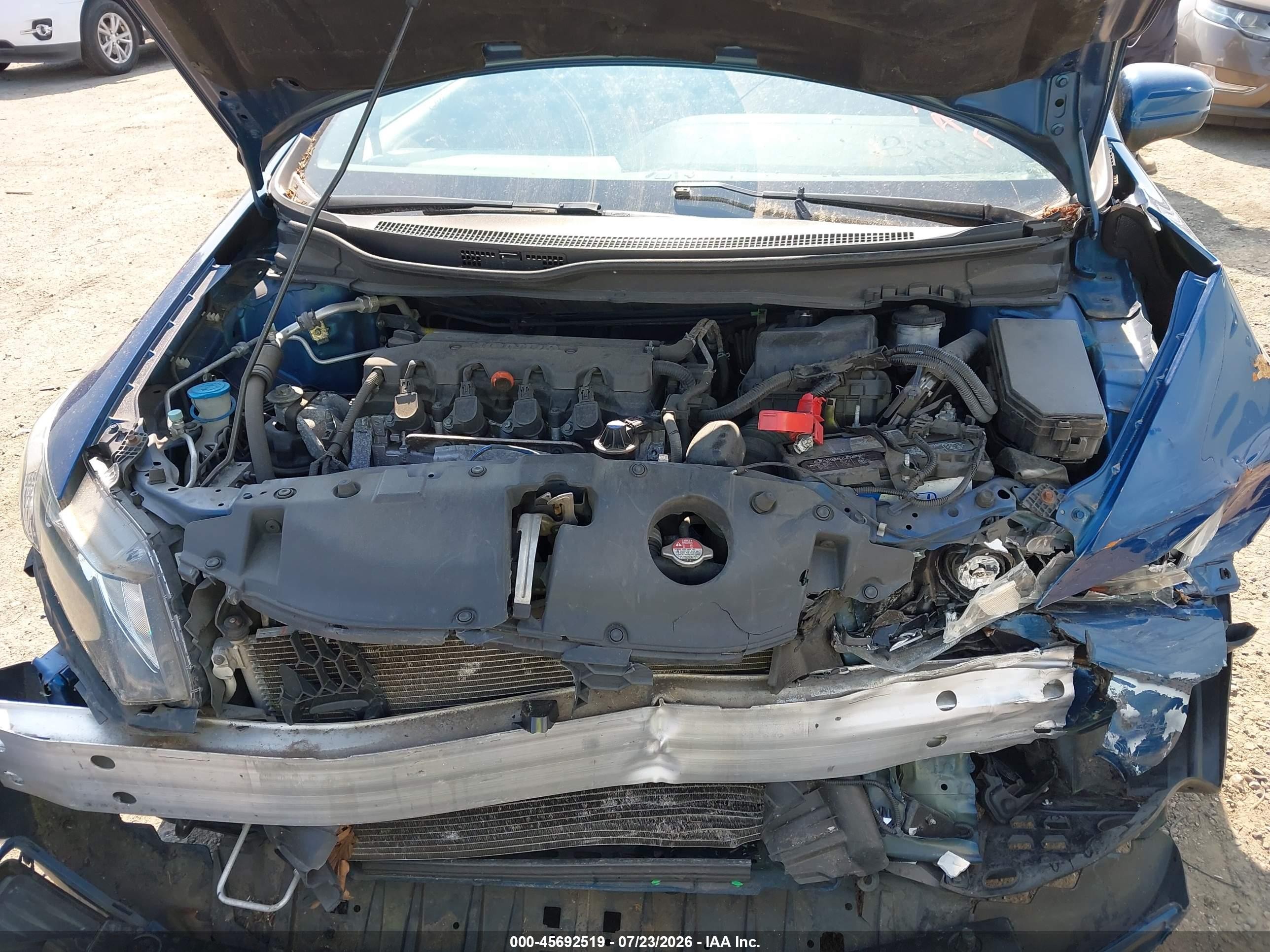 2015 Honda Civic Lx Синий vin: 19XFB2F50FE268517