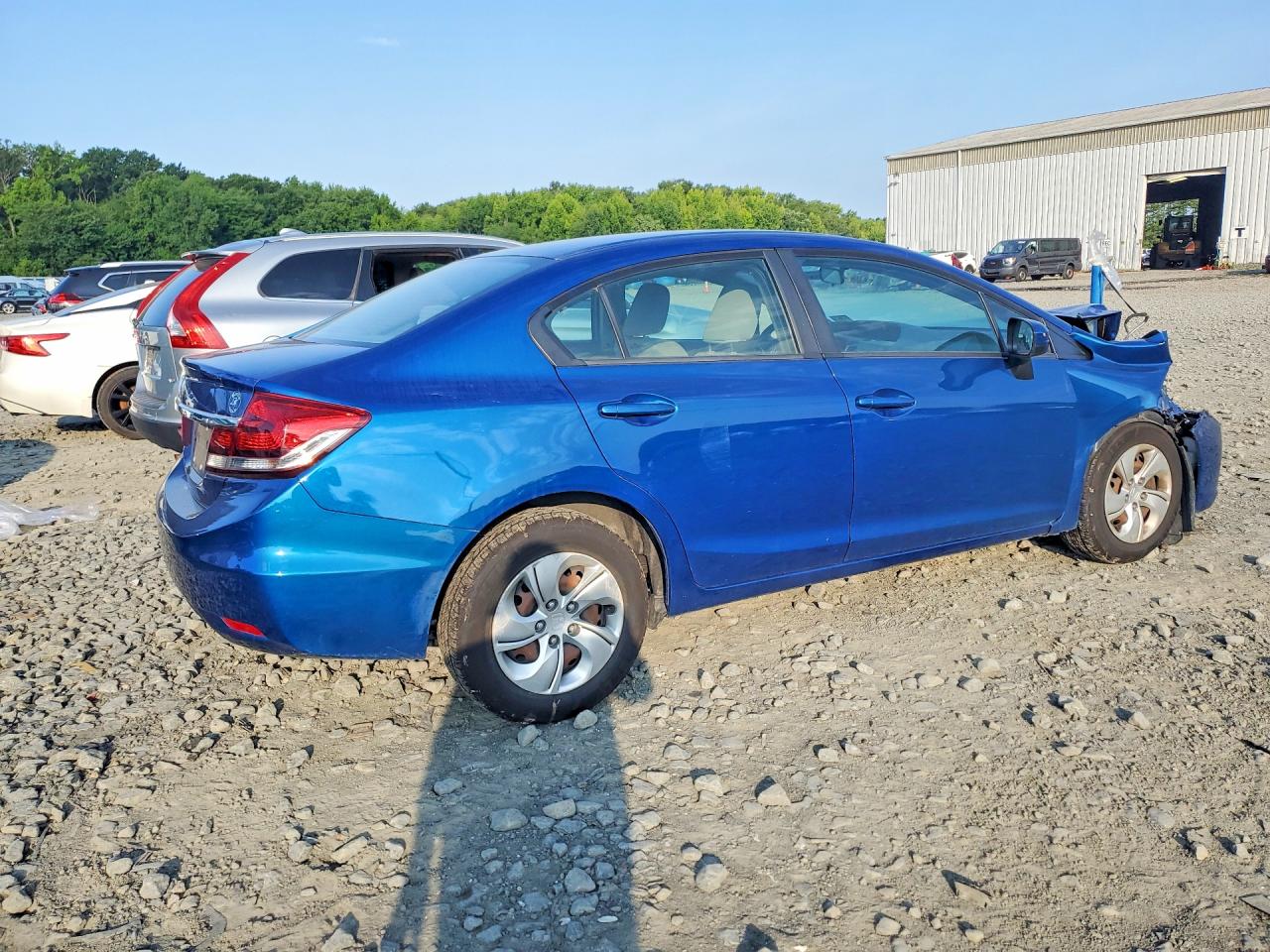 2015 Honda Civic Lx Blue vin: 19XFB2F50FE270347
