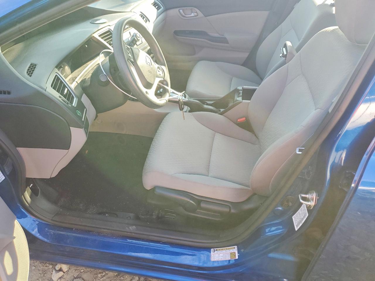 2015 Honda Civic Lx Blue vin: 19XFB2F50FE270347