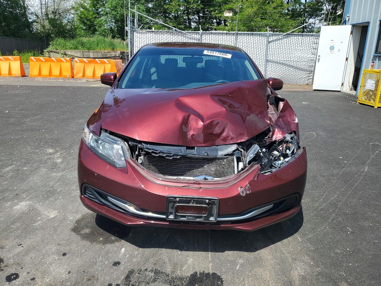 2015 Honda Civic Lx Red vin: 19XFB2F50FE293319