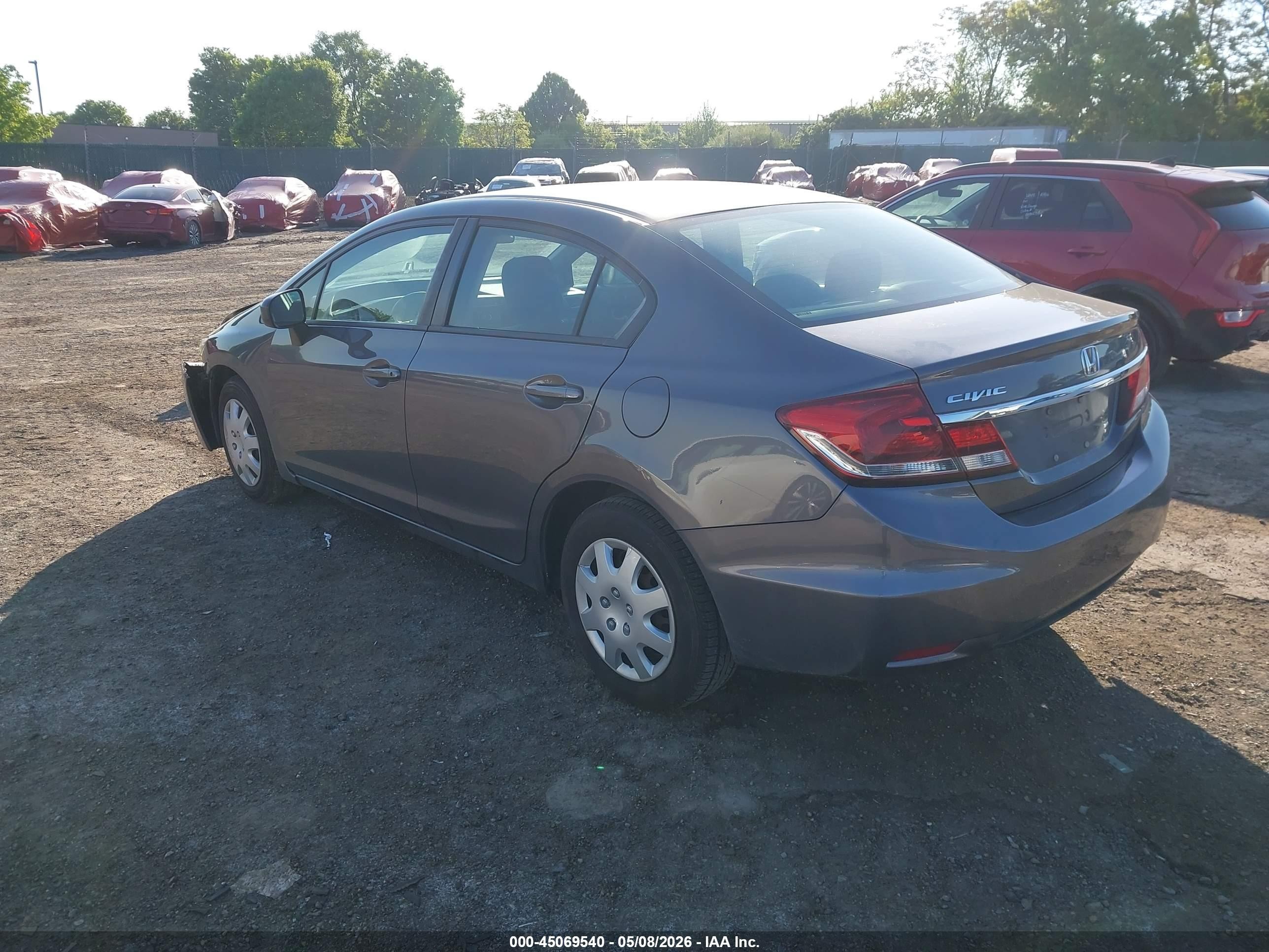 2015 Honda Civic Lx Gray vin: 19XFB2F50FE296172