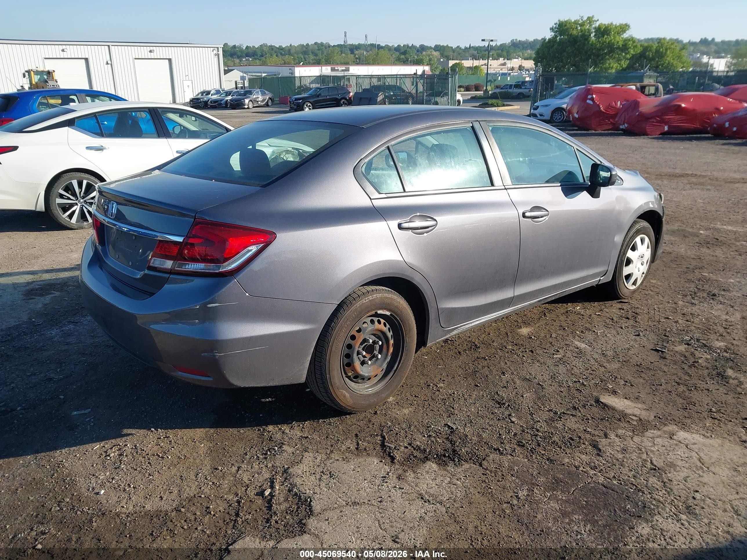 2015 Honda Civic Lx Gray vin: 19XFB2F50FE296172