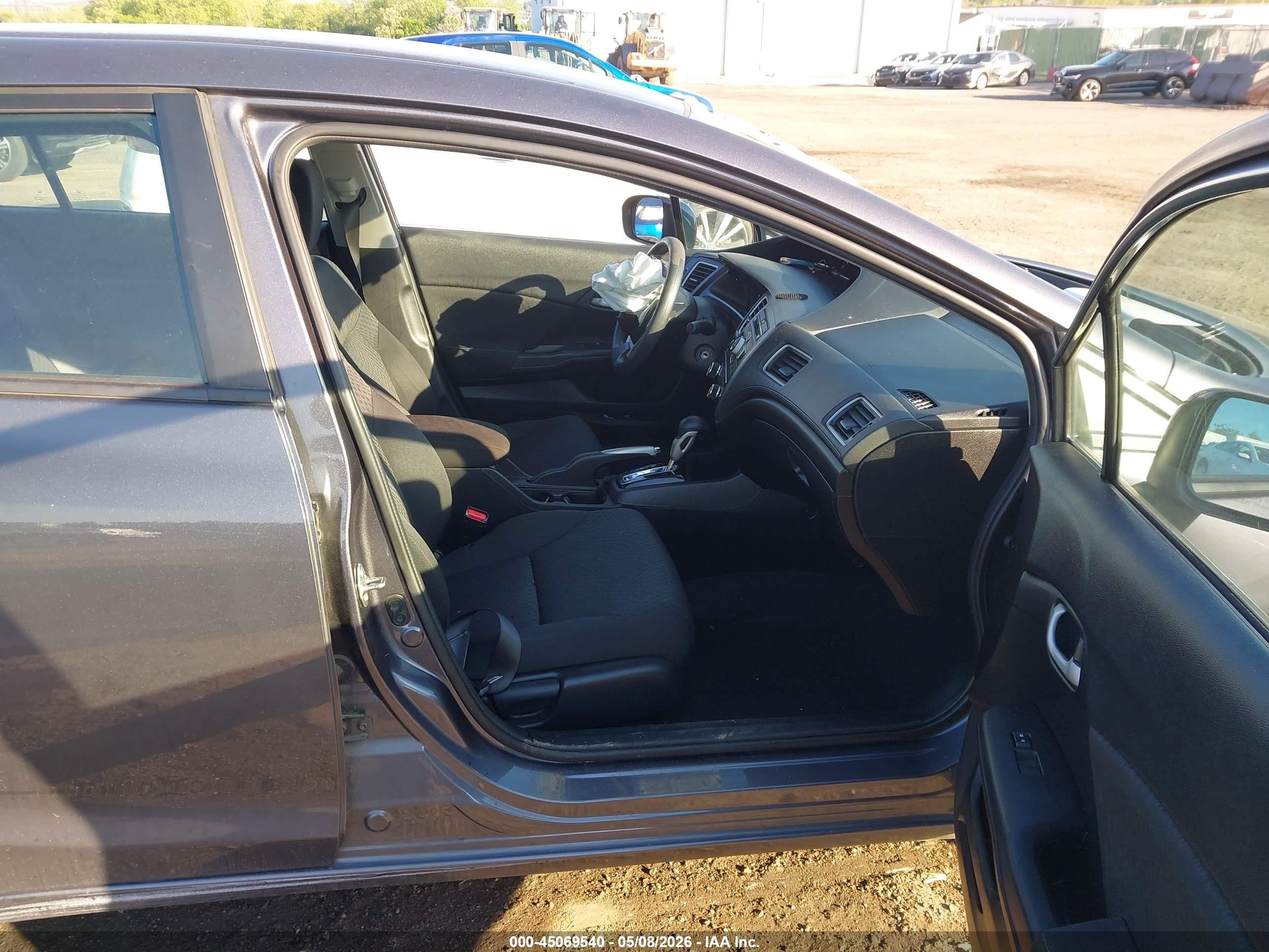 2015 Honda Civic Lx Gray vin: 19XFB2F50FE296172