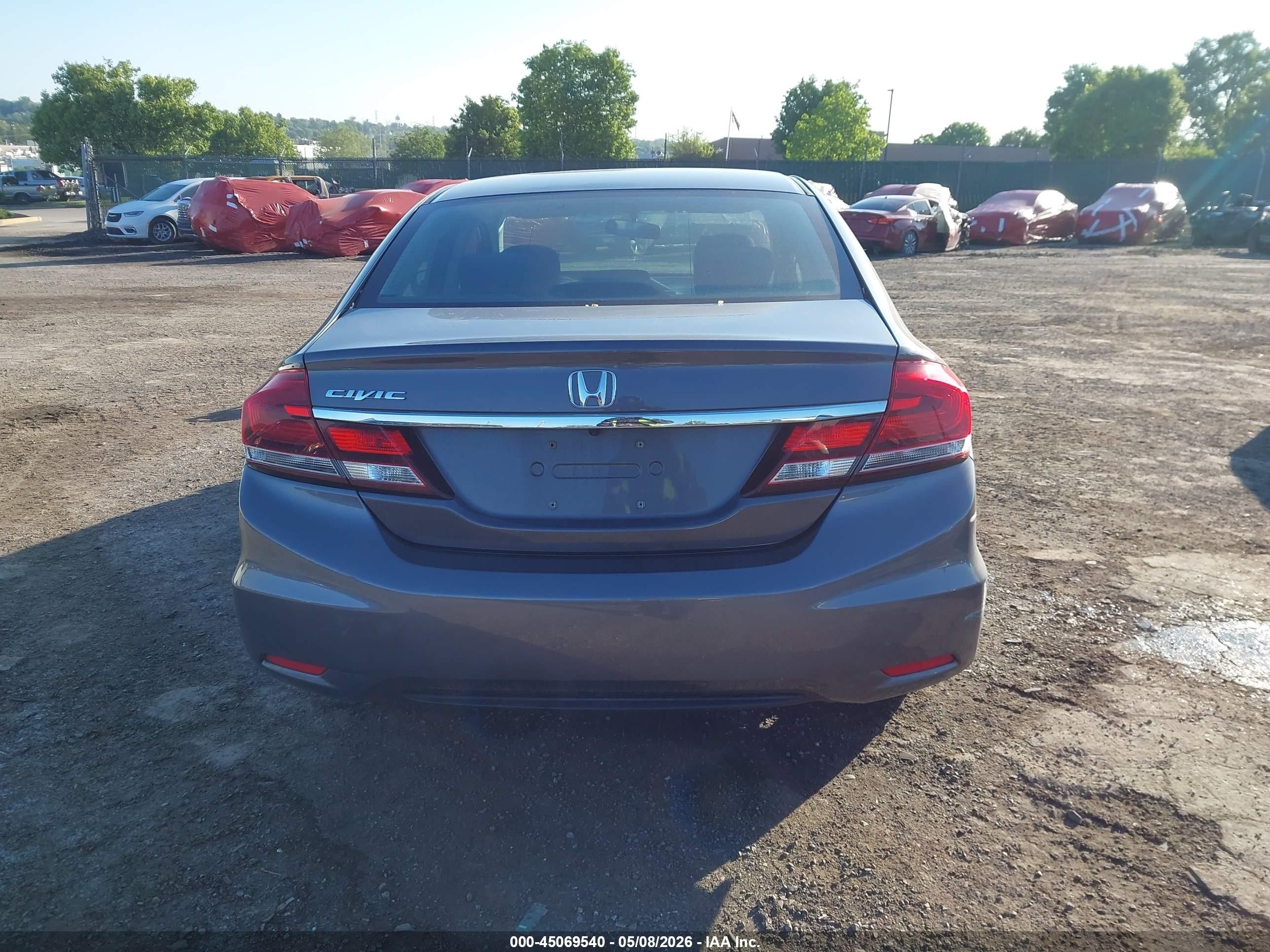 2015 Honda Civic Lx Gray vin: 19XFB2F50FE296172