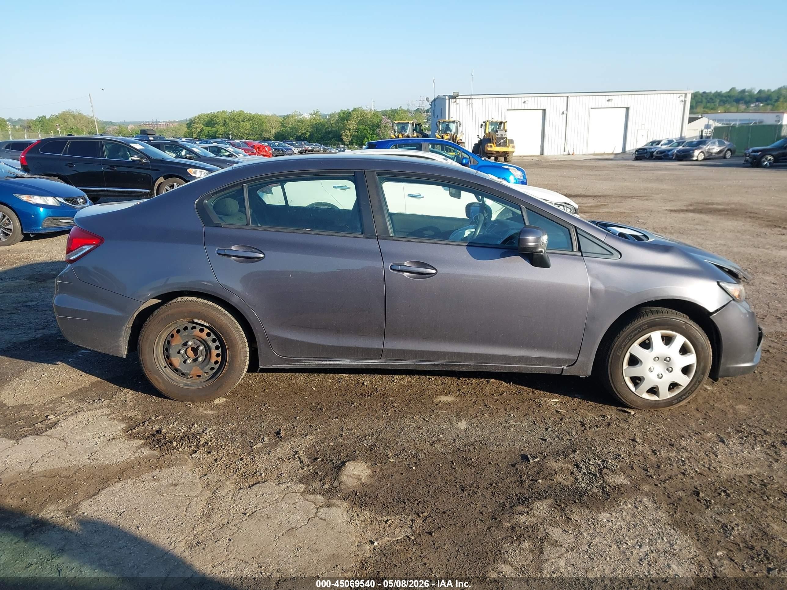 2015 Honda Civic Lx Gray vin: 19XFB2F50FE296172