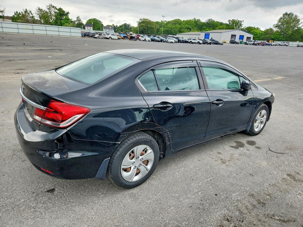 2015 Honda Civic Lx Black vin: 19XFB2F50FE701138