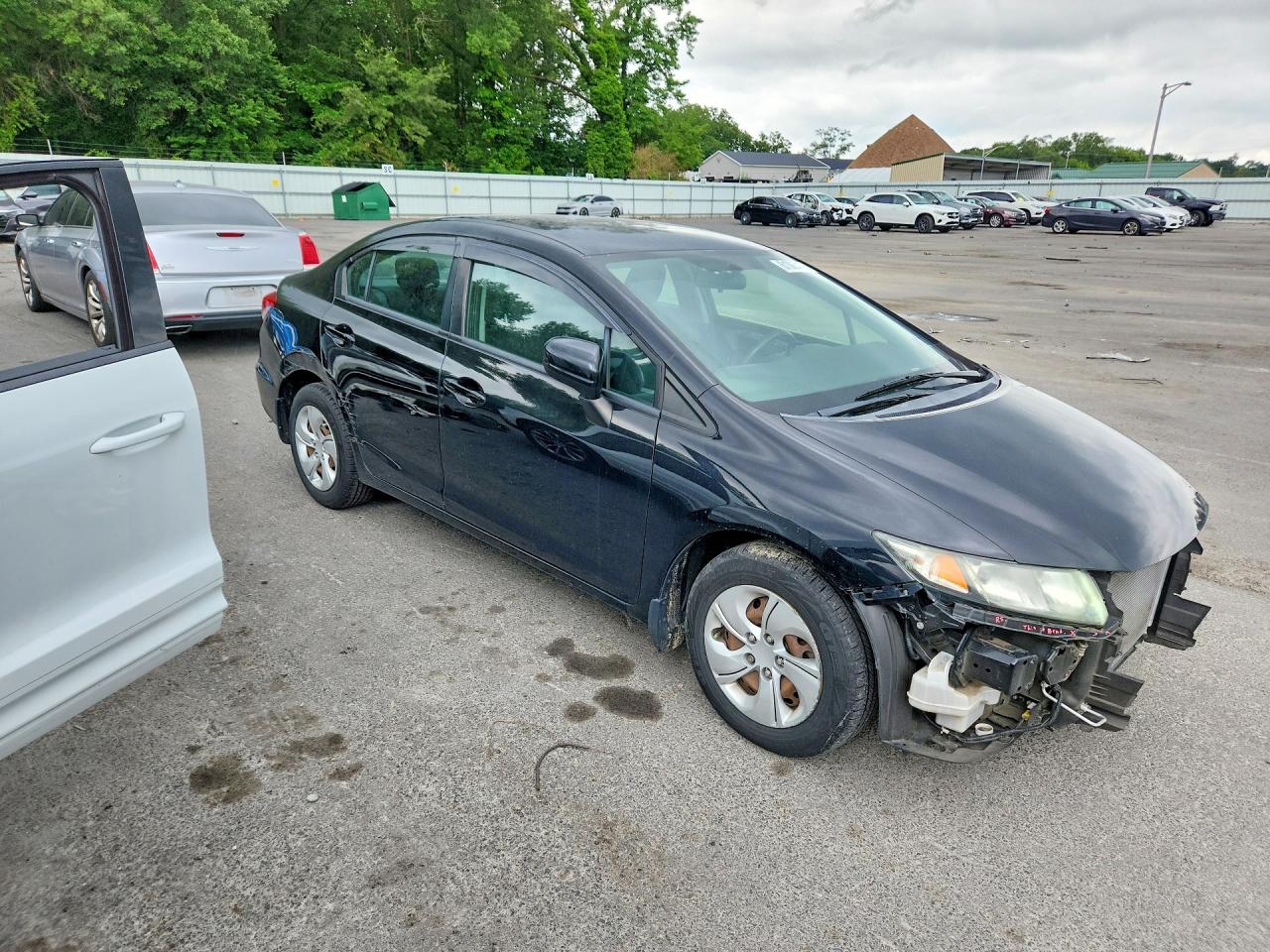 2015 Honda Civic Lx Black vin: 19XFB2F50FE701138
