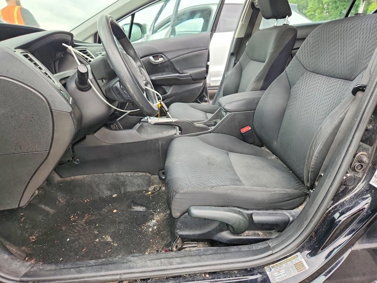 2015 Honda Civic Lx Black vin: 19XFB2F50FE701138