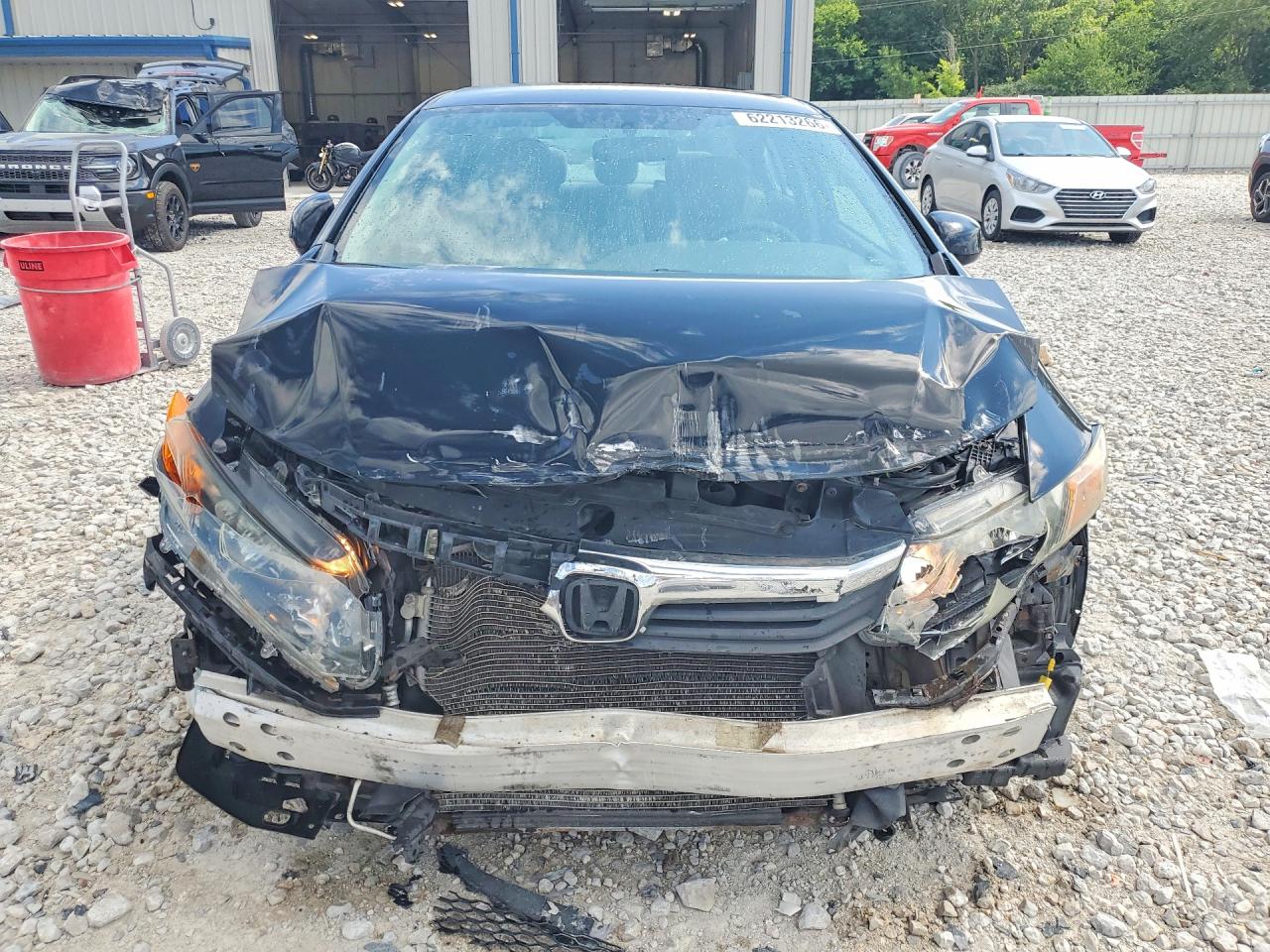 2012 Honda Civic Lx Черный vin: 19XFB2F51CE002015