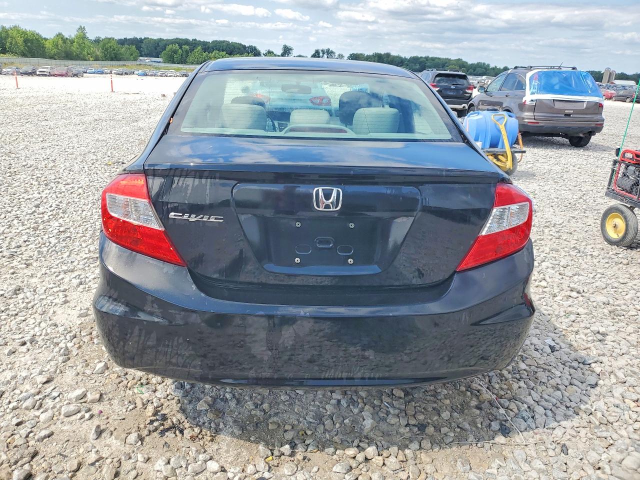 2012 Honda Civic Lx Черный vin: 19XFB2F51CE002015