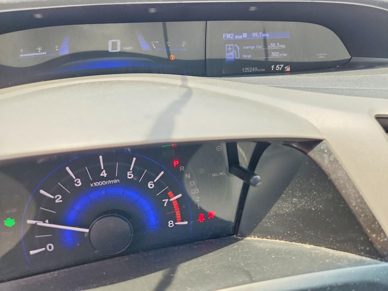 2012 Honda Civic Lx Gray vin: 19XFB2F51CE004816