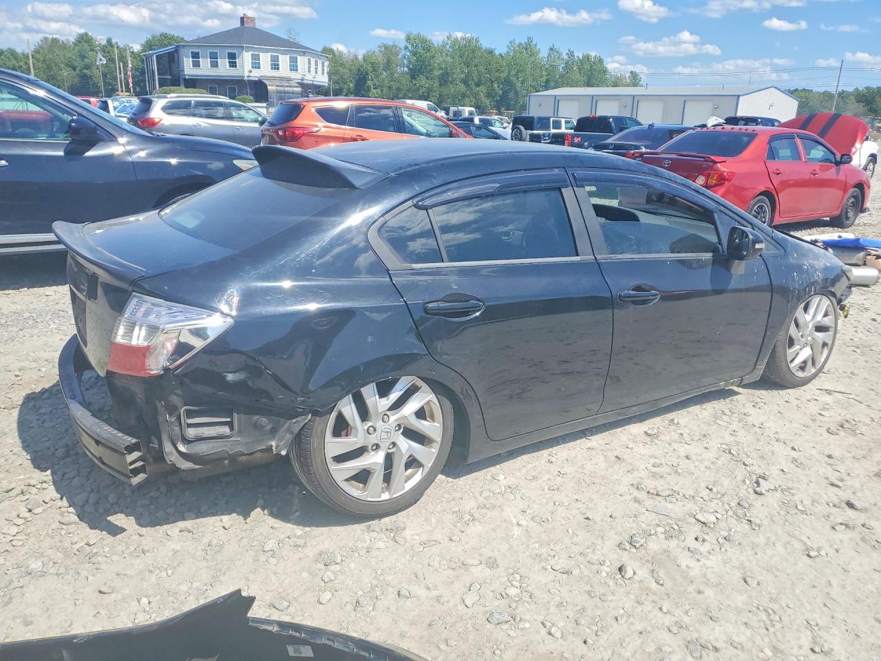 2012 Honda Civic Lx Black vin: 19XFB2F51CE016710