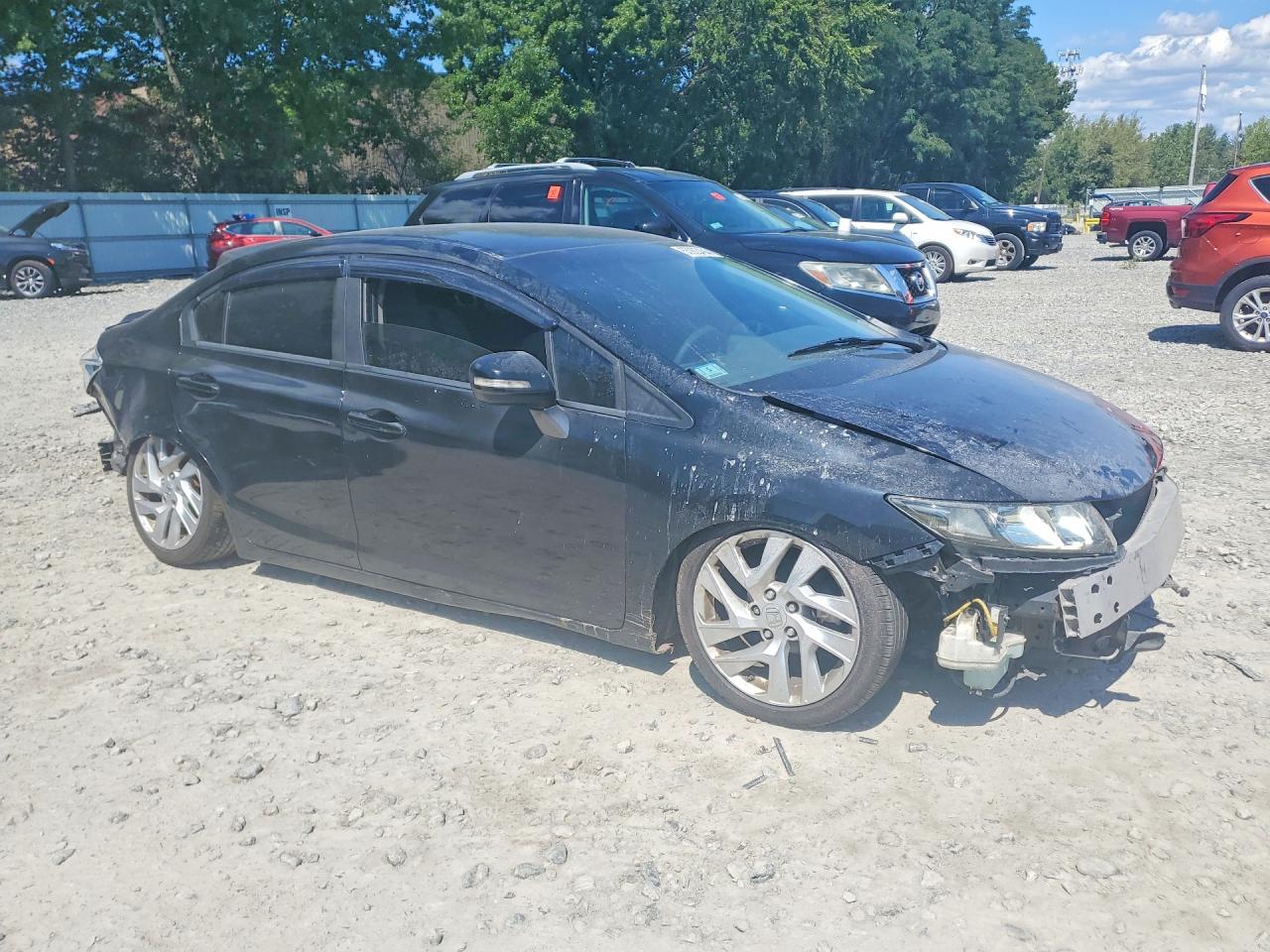 2012 Honda Civic Lx Black vin: 19XFB2F51CE016710