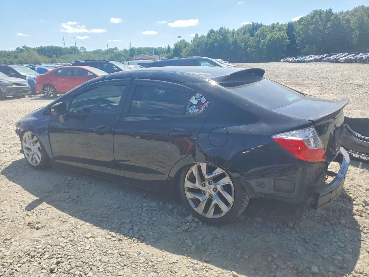 2012 Honda Civic Lx Black vin: 19XFB2F51CE016710