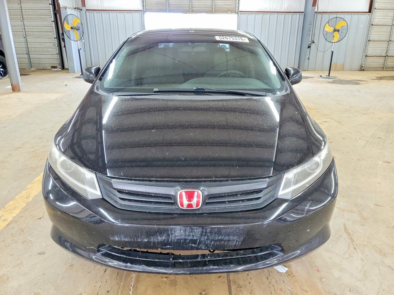 2012 Honda Civic Lx Black vin: 19XFB2F51CE016948