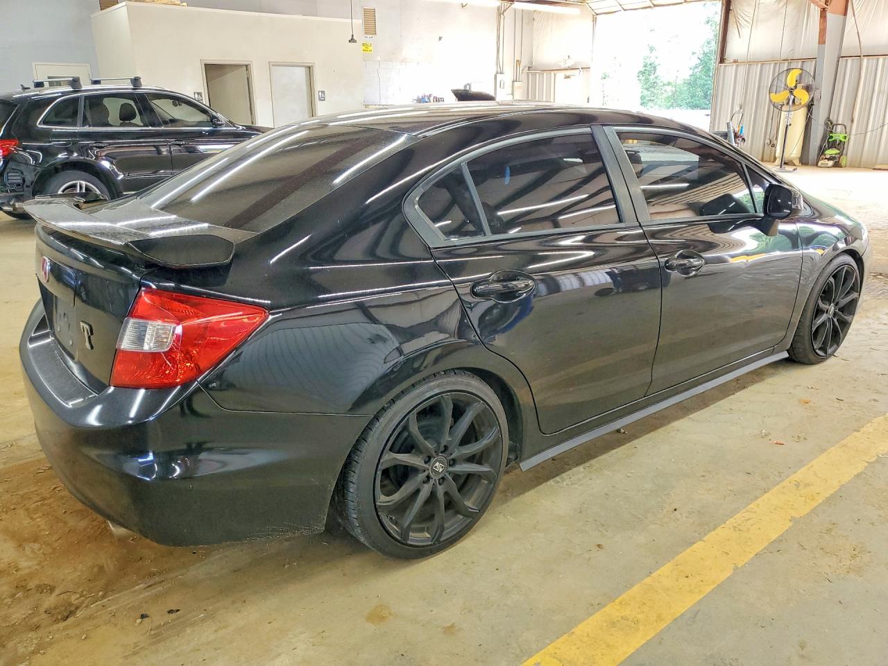 2012 Honda Civic Lx Black vin: 19XFB2F51CE016948