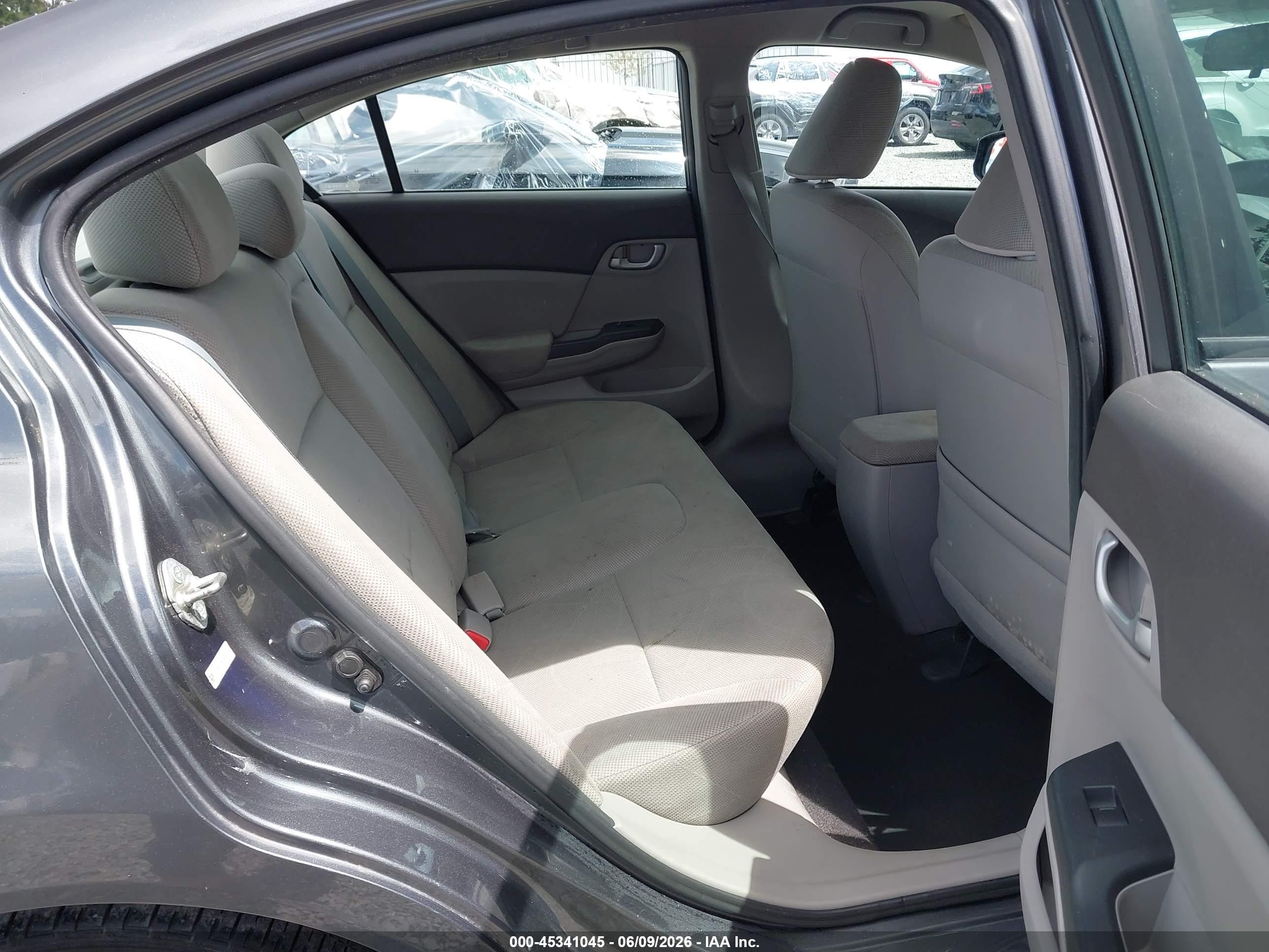 2012 Honda Civic Lx Gray vin: 19XFB2F51CE017419