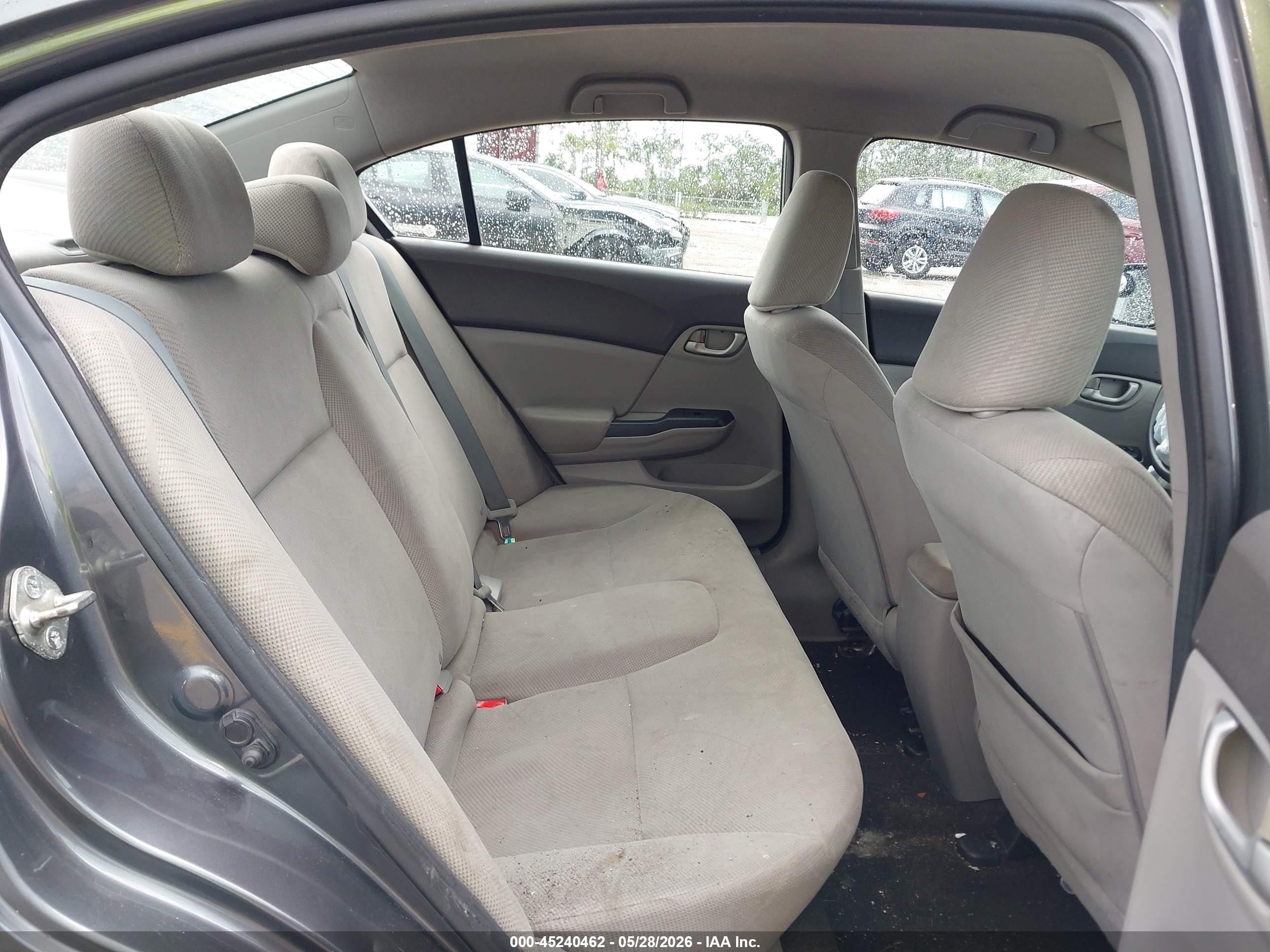 2012 Honda Civic Lx Gray vin: 19XFB2F51CE021714