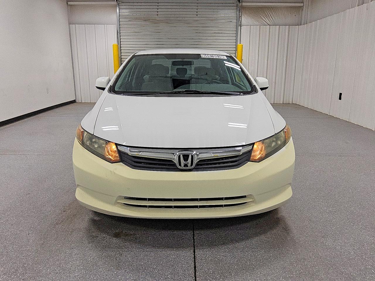 2012 Honda Civic Lx White vin: 19XFB2F51CE023527