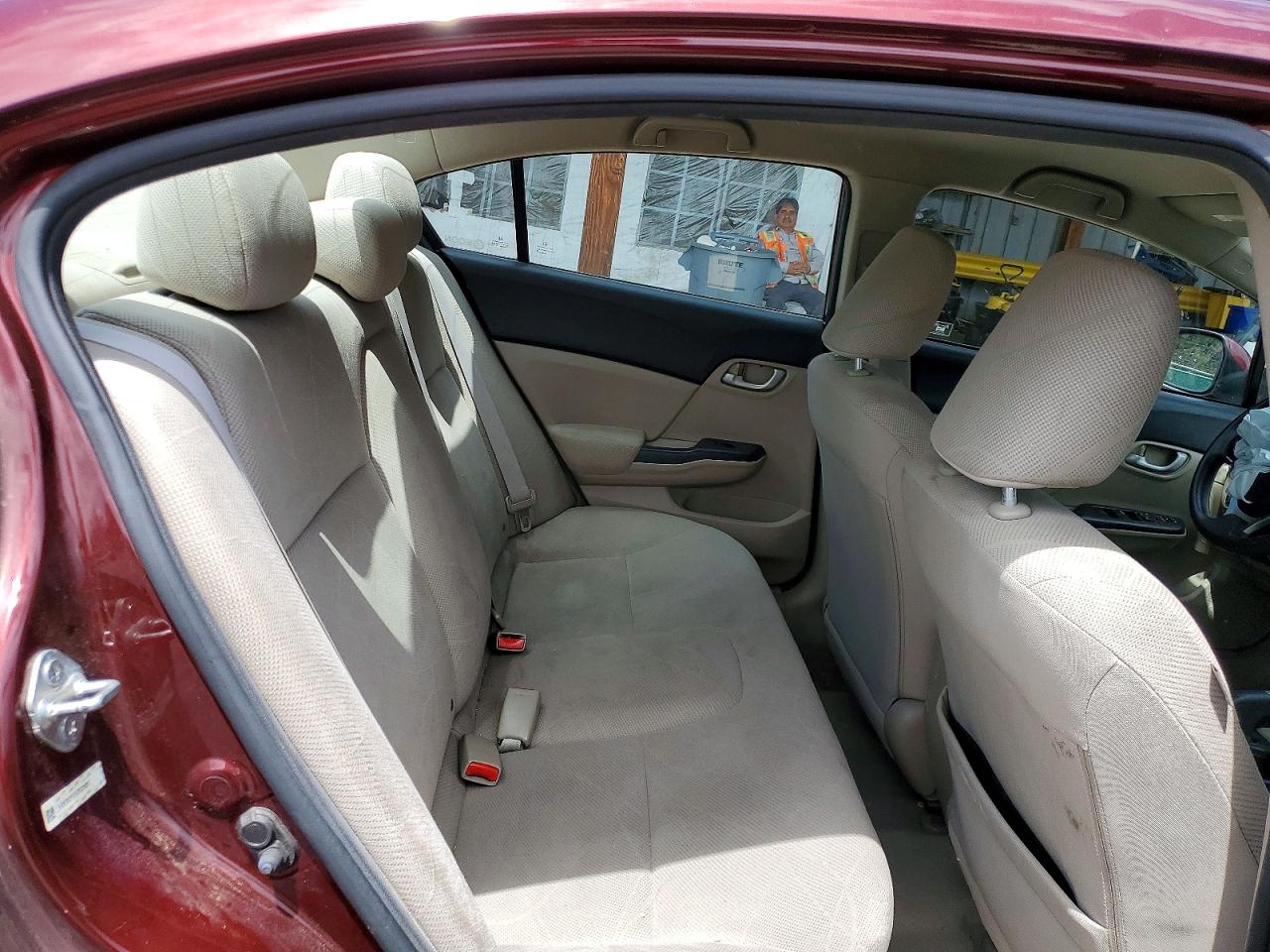 2012 Honda Civic Lx Maroon vin: 19XFB2F51CE025097