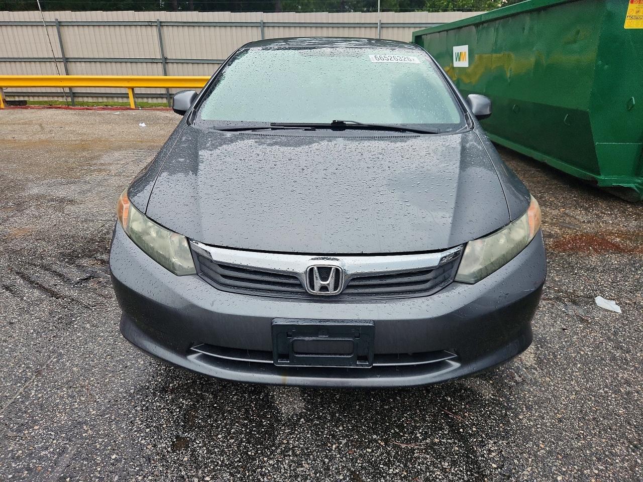 2012 Honda Civic Lx Gray vin: 19XFB2F51CE038545