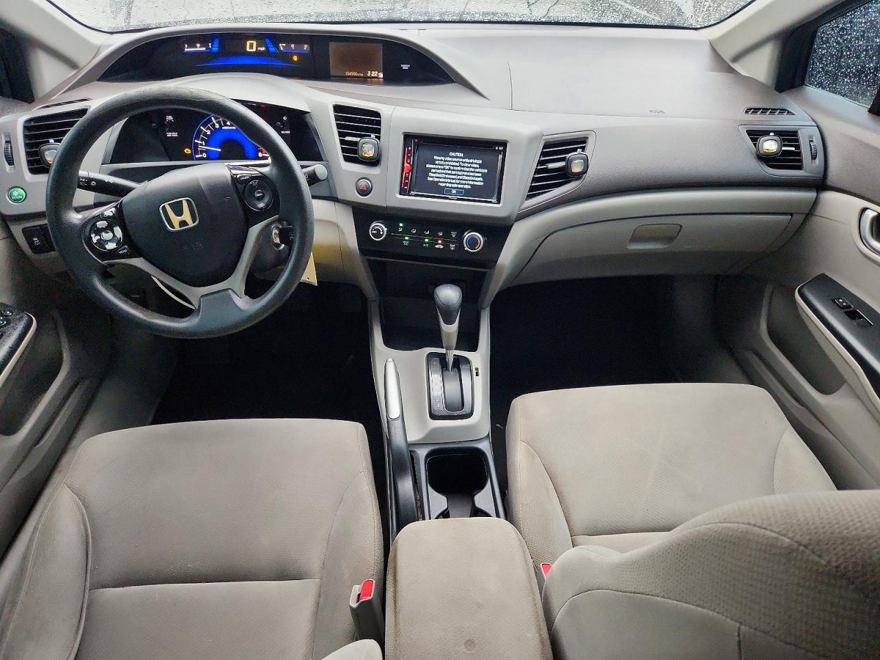 2012 Honda Civic Lx Gray vin: 19XFB2F51CE038545