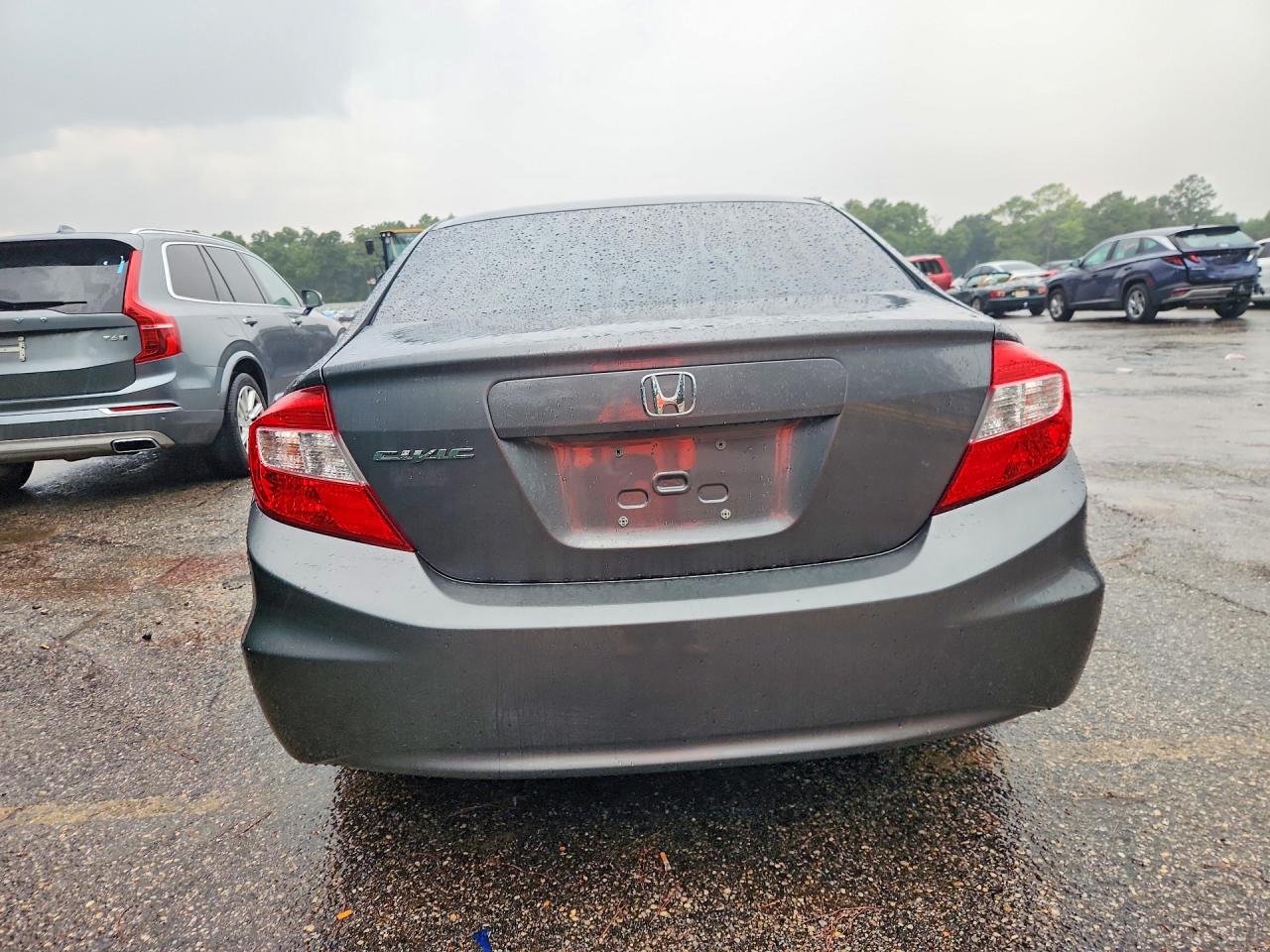 2012 Honda Civic Lx Gray vin: 19XFB2F51CE038545