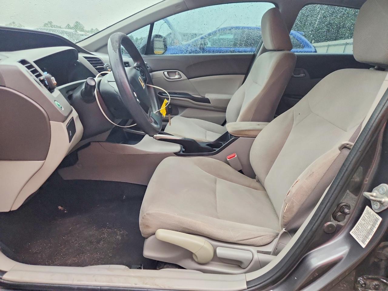 2012 Honda Civic Lx Gray vin: 19XFB2F51CE038545