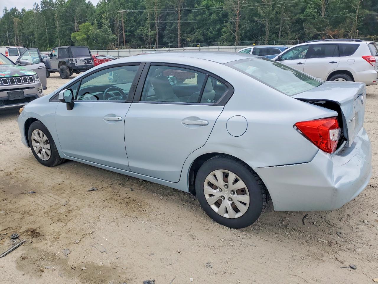 2012 Honda Civic Lx Синий vin: 19XFB2F51CE060318