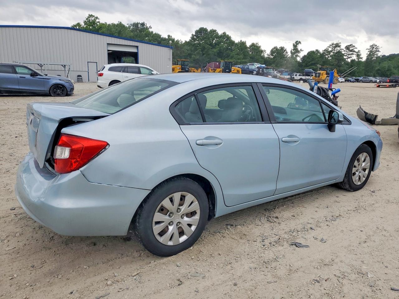 2012 Honda Civic Lx Синий vin: 19XFB2F51CE060318