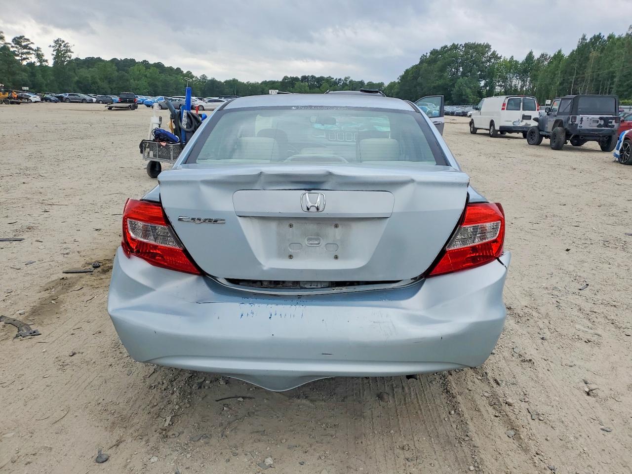 2012 Honda Civic Lx Синий vin: 19XFB2F51CE060318