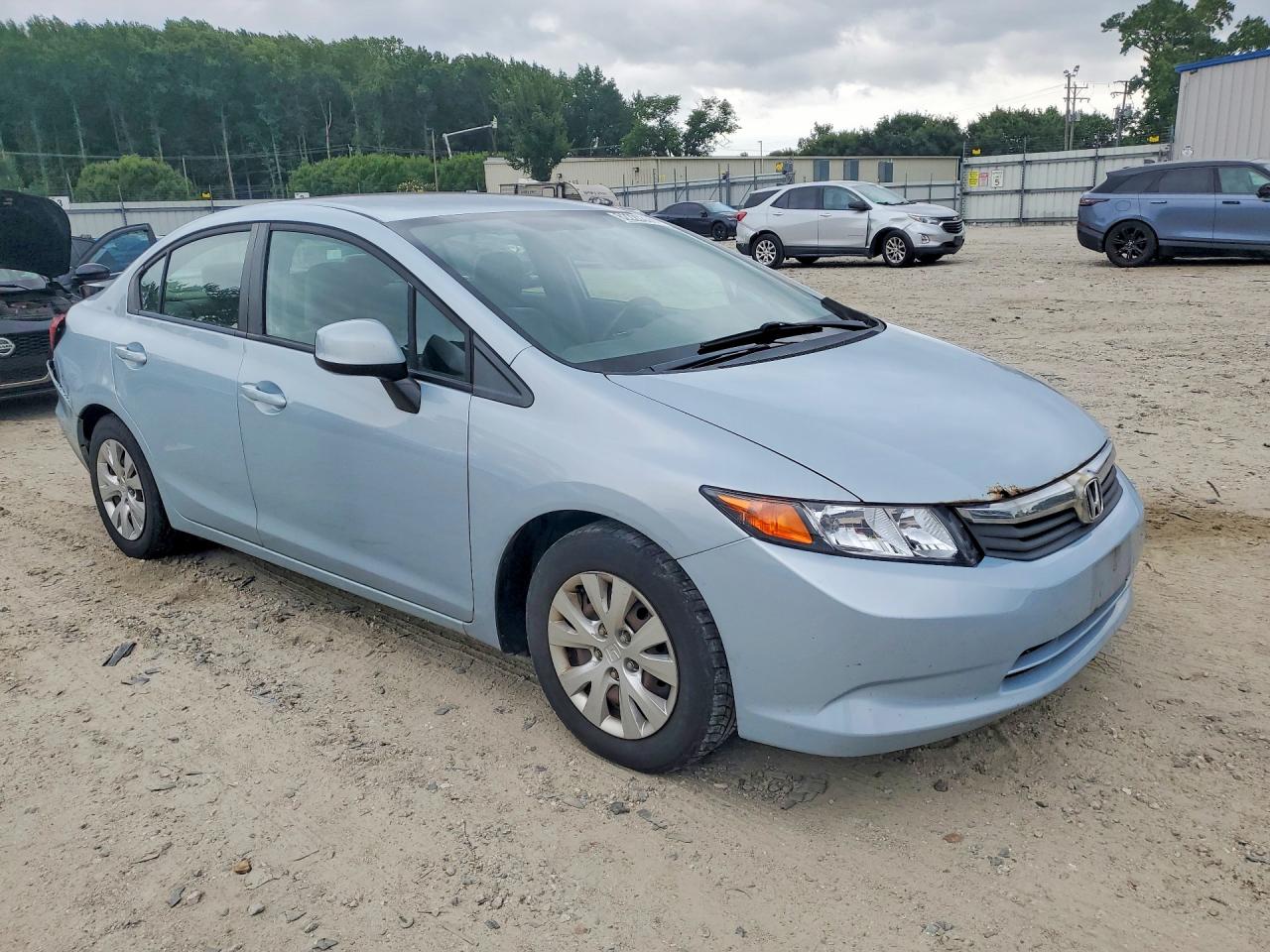 2012 Honda Civic Lx Синий vin: 19XFB2F51CE060318