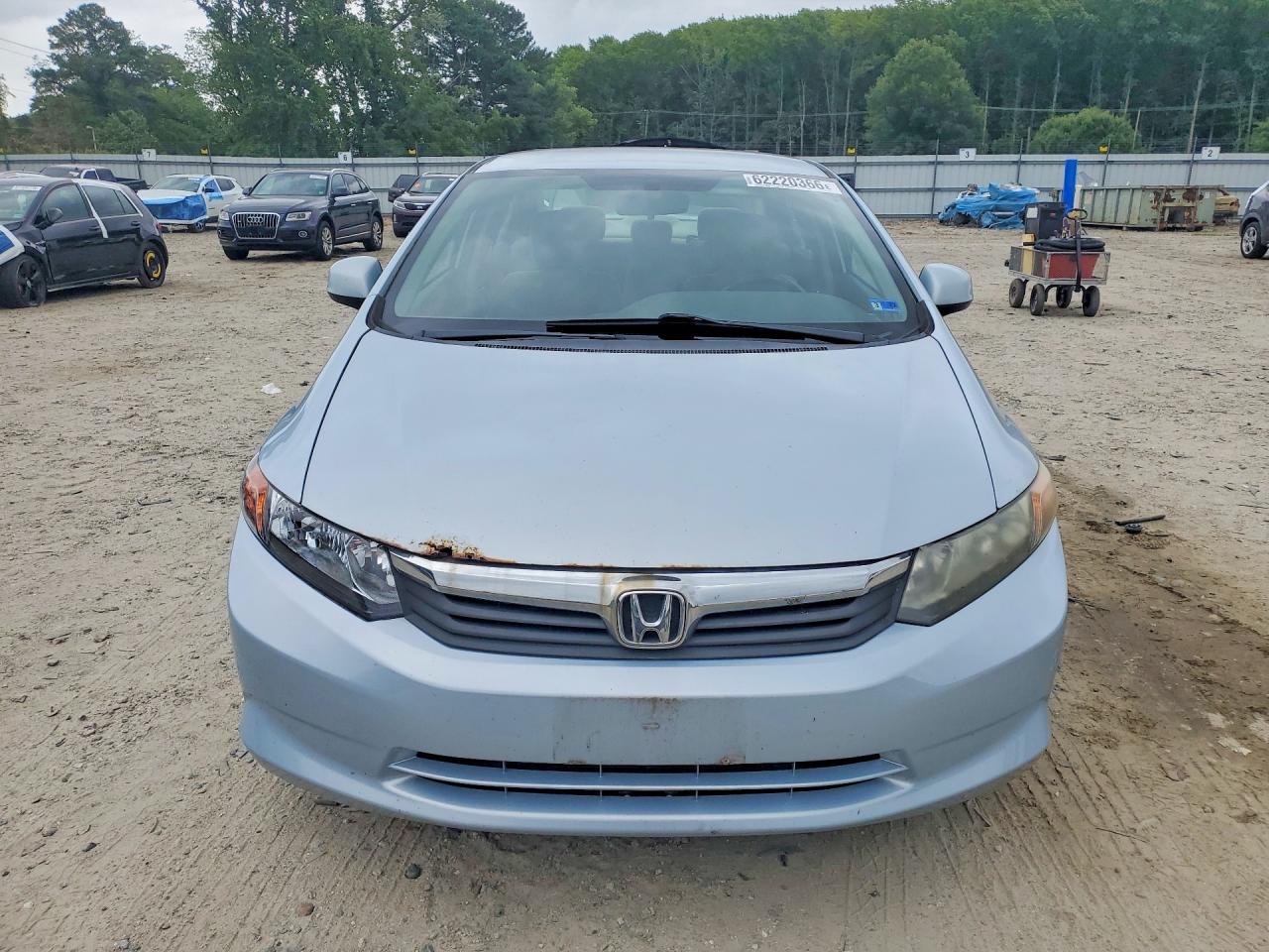 2012 Honda Civic Lx Синий vin: 19XFB2F51CE060318