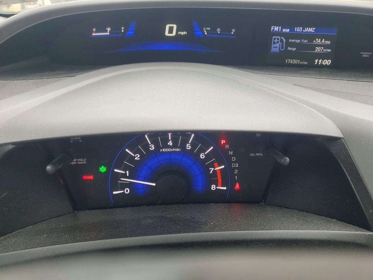 2012 Honda Civic Lx Синий vin: 19XFB2F51CE060318