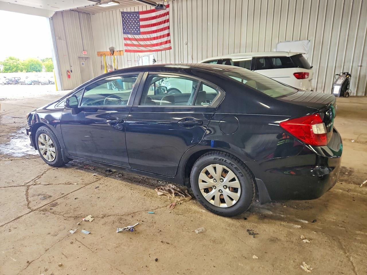 2012 Honda Civic Lx Black vin: 19XFB2F51CE069424