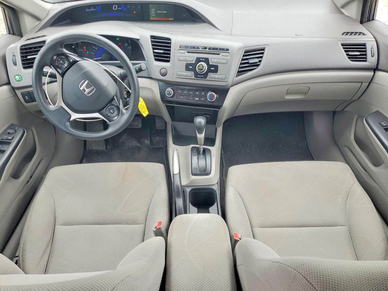 2012 Honda Civic Lx Gray vin: 19XFB2F51CE073506