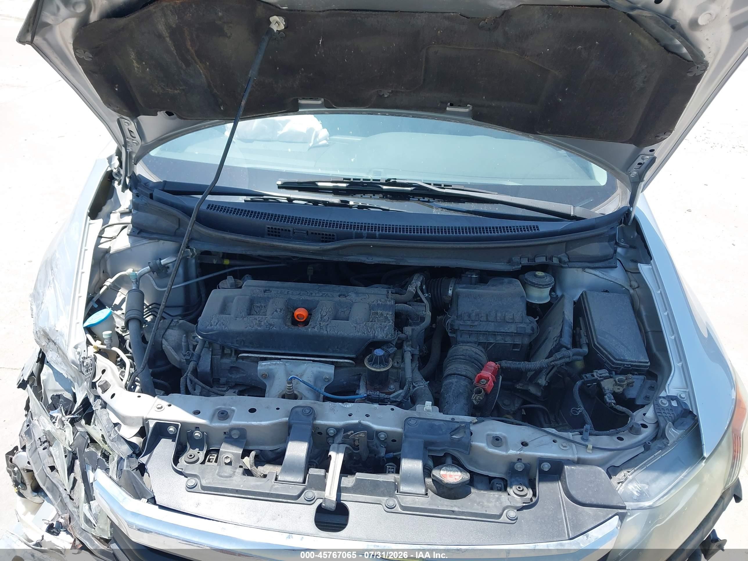 2012 Honda Civic Lx Silver vin: 19XFB2F51CE073733