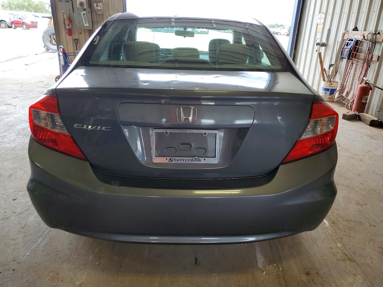 2012 Honda Civic Lx Gray vin: 19XFB2F51CE077121