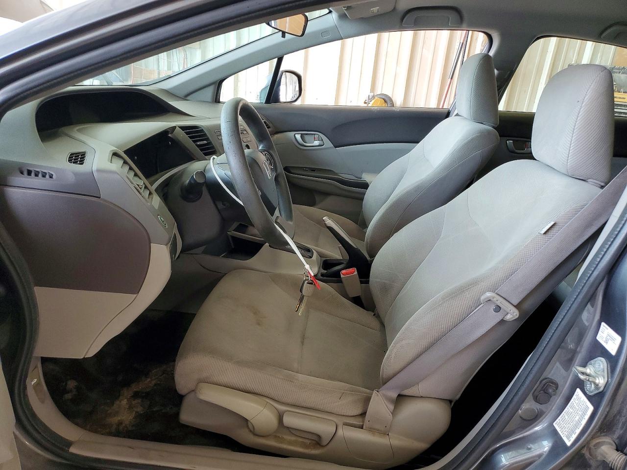 2012 Honda Civic Lx Gray vin: 19XFB2F51CE077121
