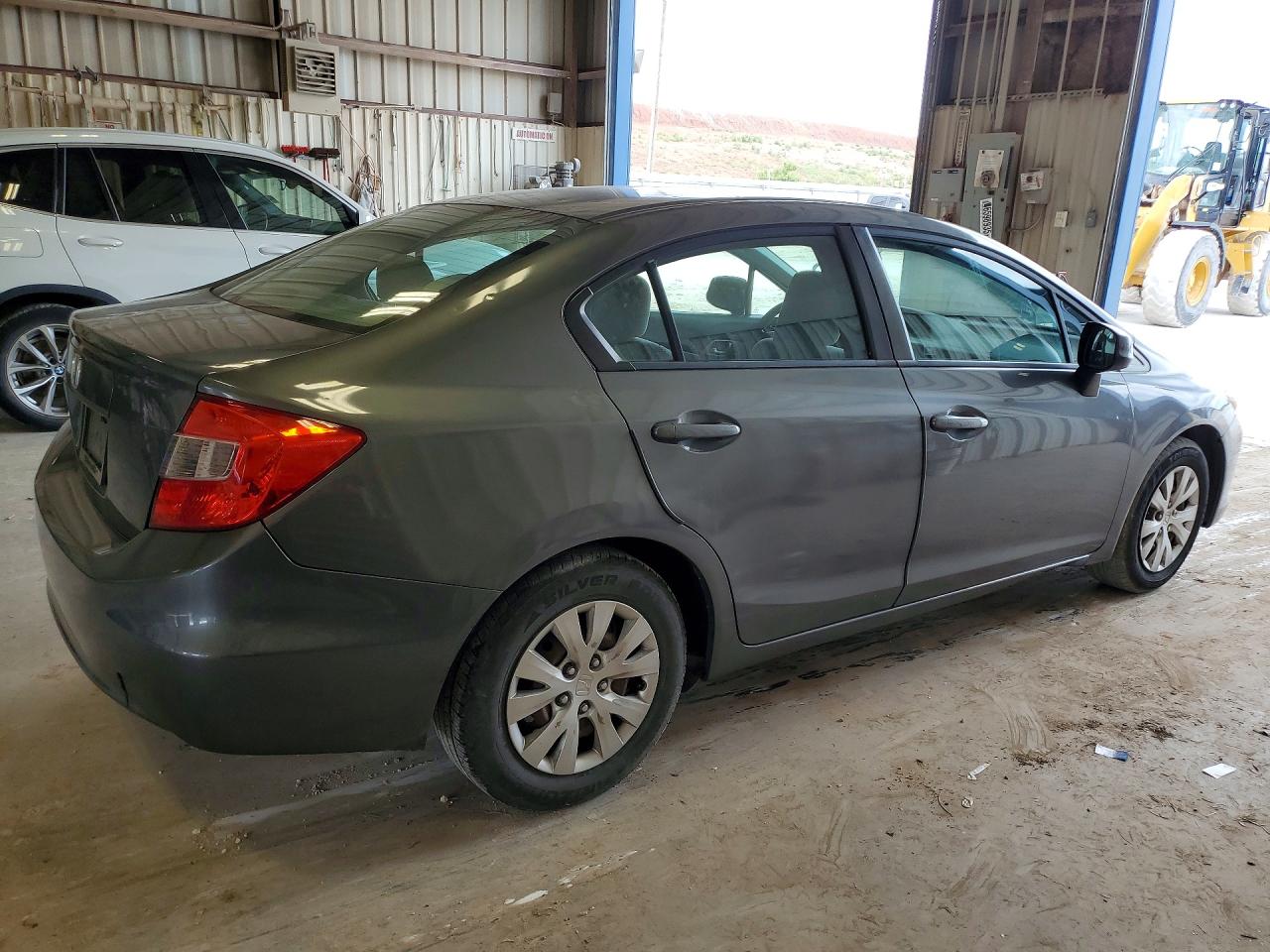 2012 Honda Civic Lx Gray vin: 19XFB2F51CE077121