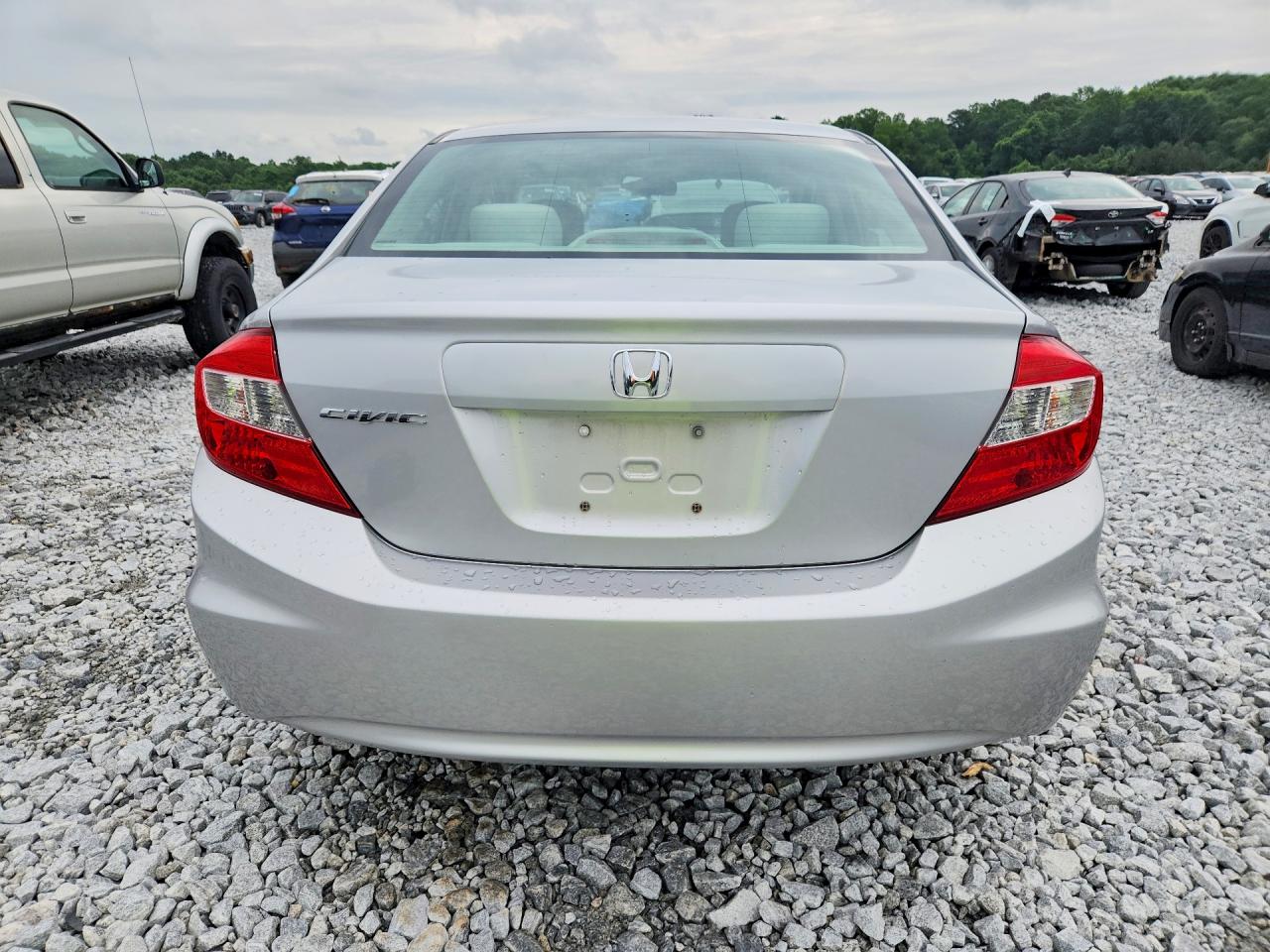 2012 Honda Civic Lx Silver vin: 19XFB2F51CE079788