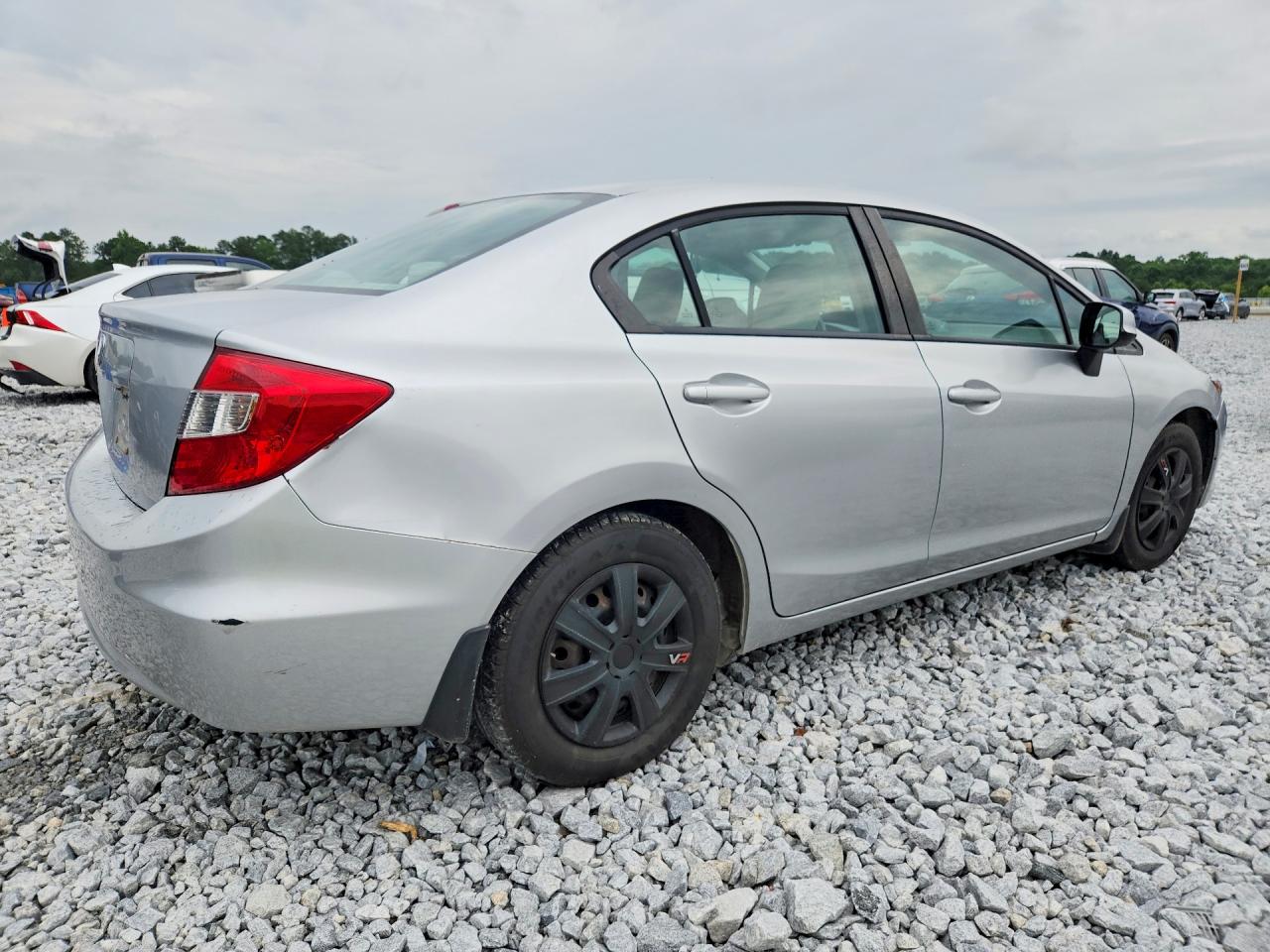 2012 Honda Civic Lx Silver vin: 19XFB2F51CE079788