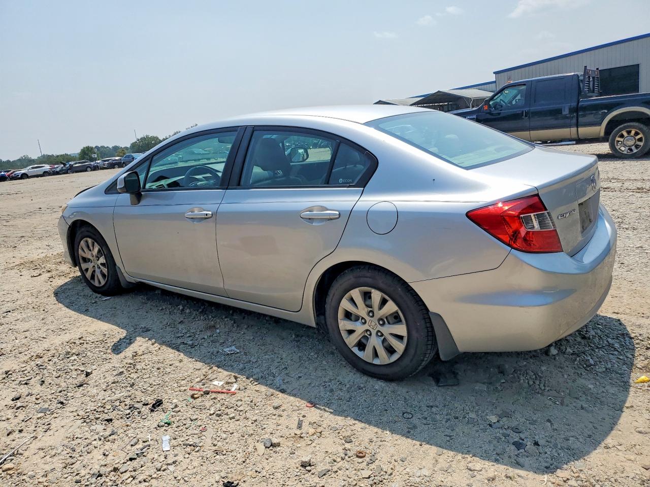 2012 Honda Civic Lx Silver vin: 19XFB2F51CE095392