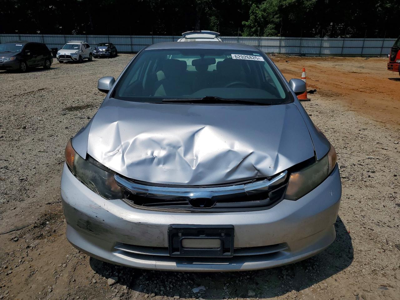 2012 Honda Civic Lx Silver vin: 19XFB2F51CE095392