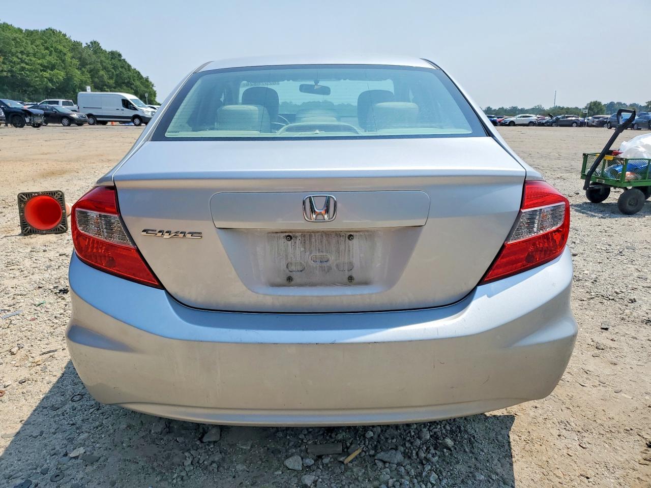 2012 Honda Civic Lx Silver vin: 19XFB2F51CE095392