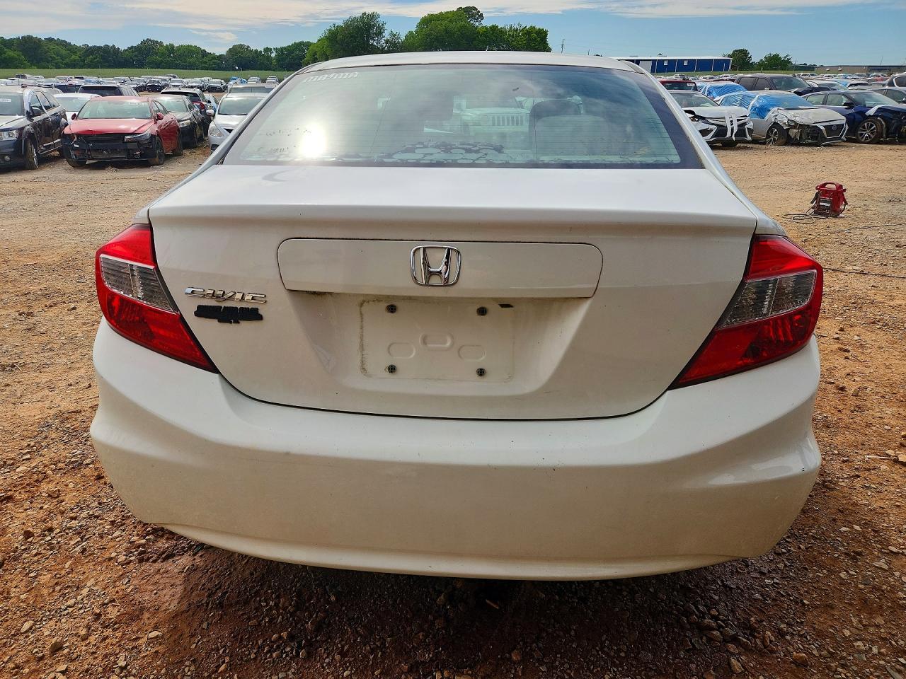 2012 Honda Civic Lx Белый vin: 19XFB2F51CE095912