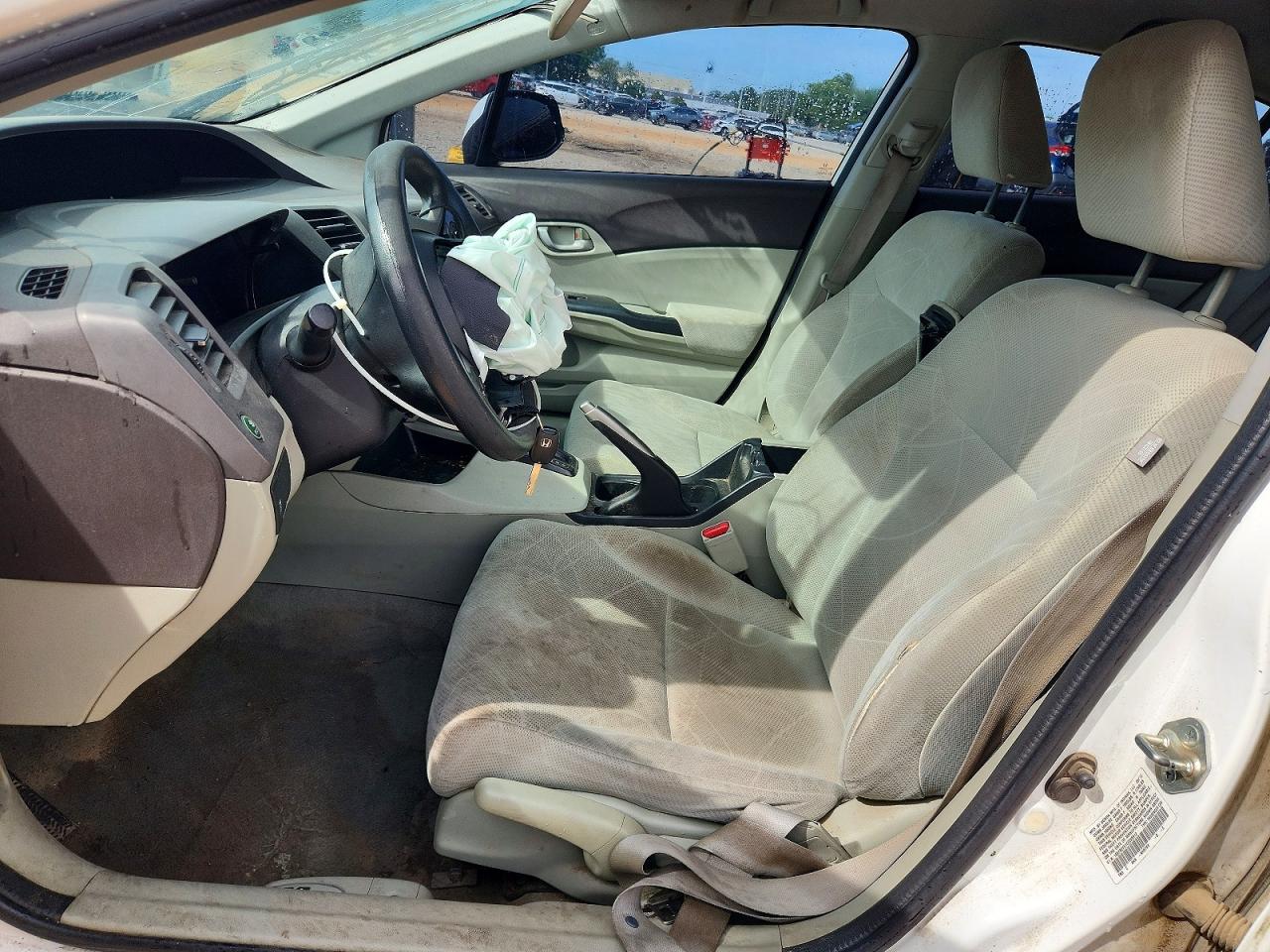 2012 Honda Civic Lx Белый vin: 19XFB2F51CE095912