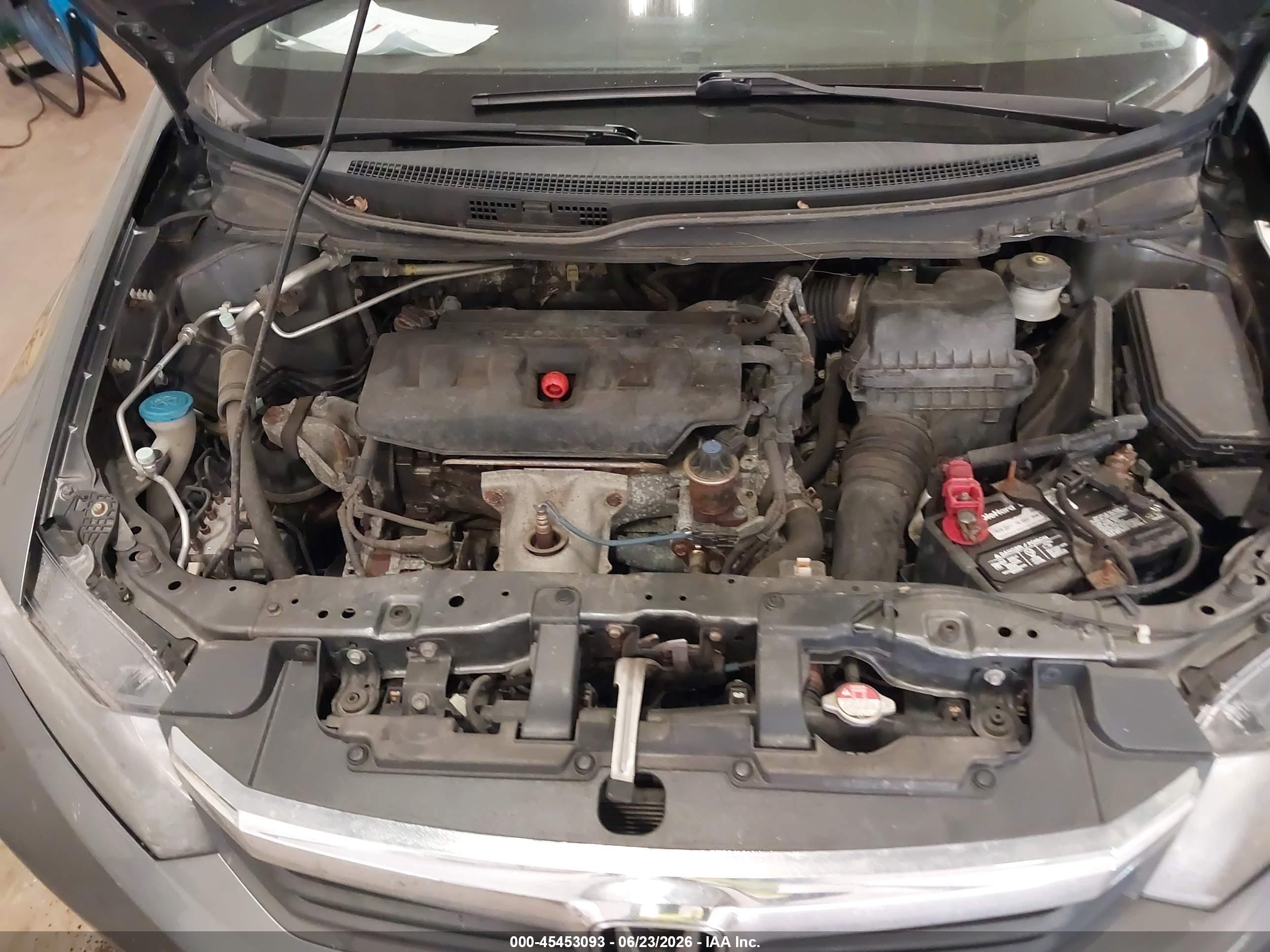 2012 Honda Civic Lx Gray vin: 19XFB2F51CE098258